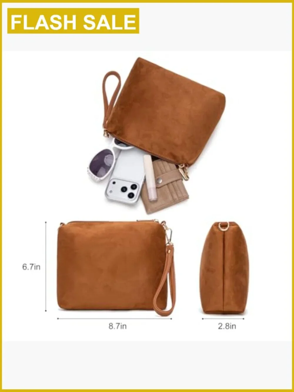 Ultra Soft Slouchy Hobo Bag with Magnetic Closure and Adjustable Strap